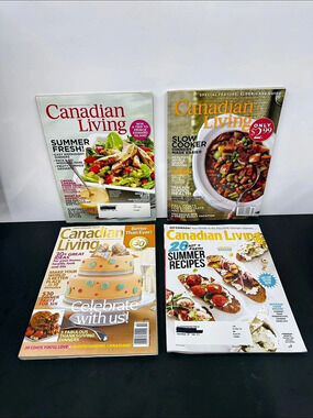 Canadian Living Magazine Lot 4 Issues